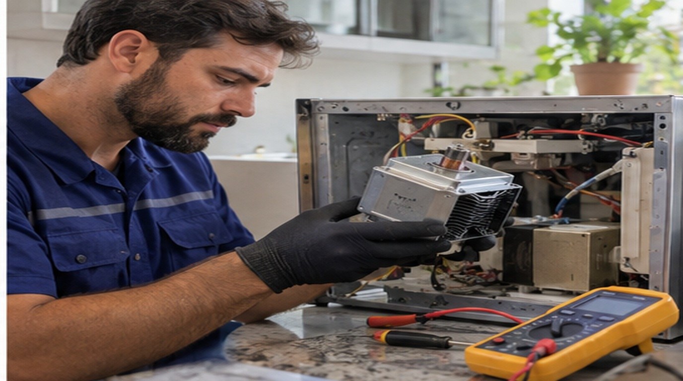 Conserto de micro-ondas em Anápolis‑GO: troca do magnetron